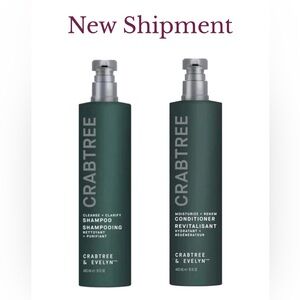 NEW CRABTREE & EVELYN CONDITIONER & SHAMPOO SET - 15 fl.oz / 443 mL